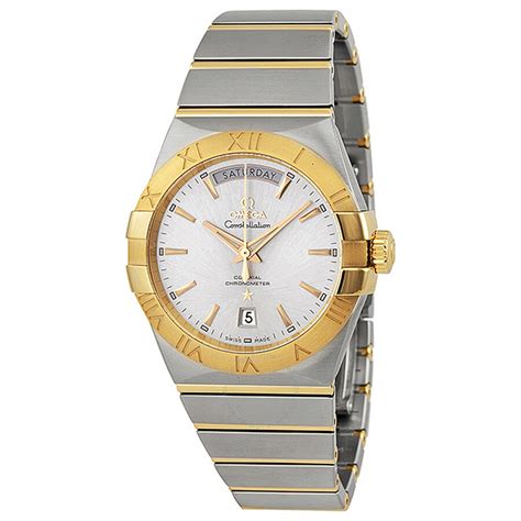 omega constellation silver watch|omega constellation gold watch 1974.